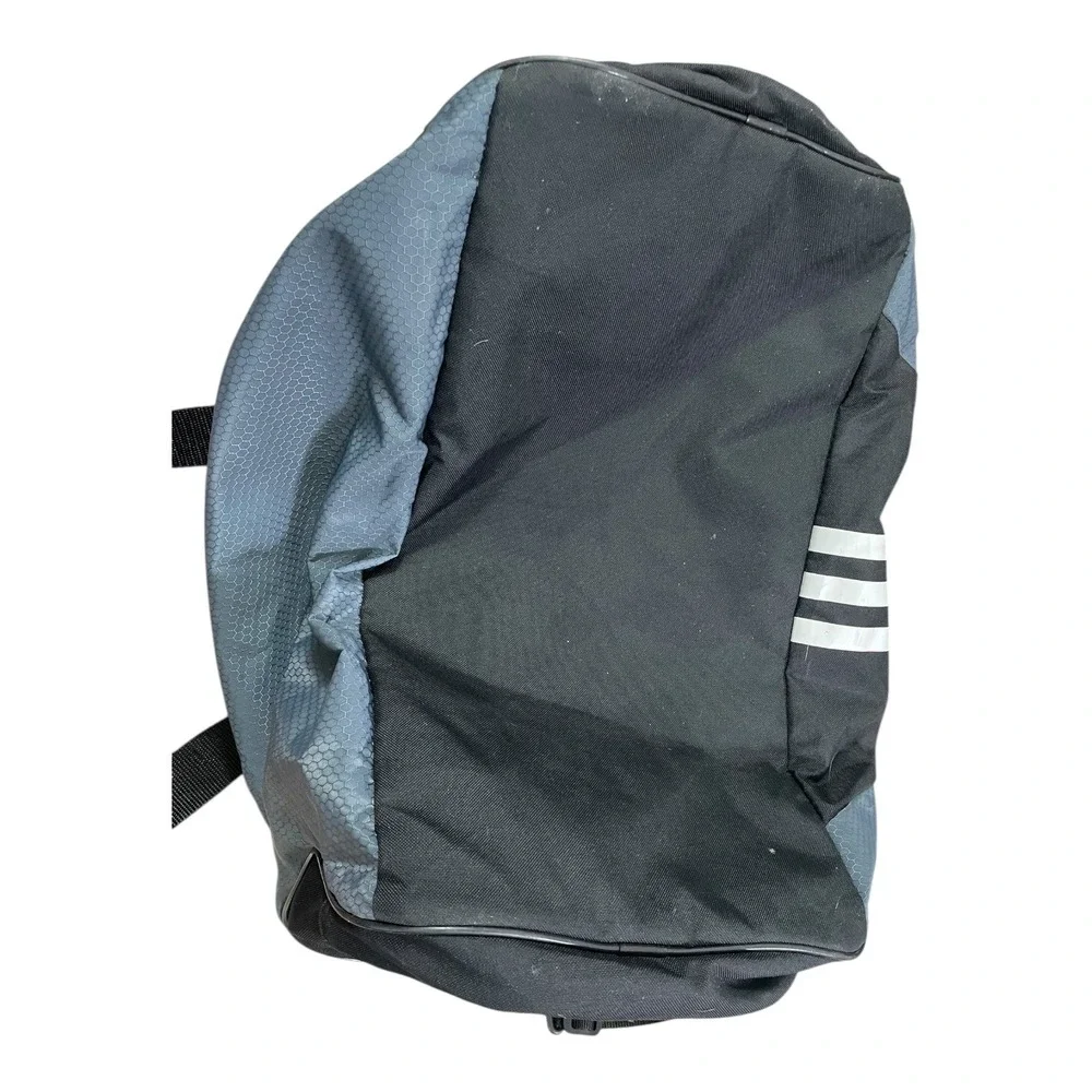 Adidas Black Gray‎ Duffle Bag Gym Sports Travel Carry On Weekend Zip